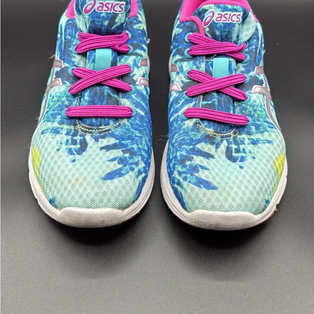 Asics Vibrant Blue and Pink Sneakers